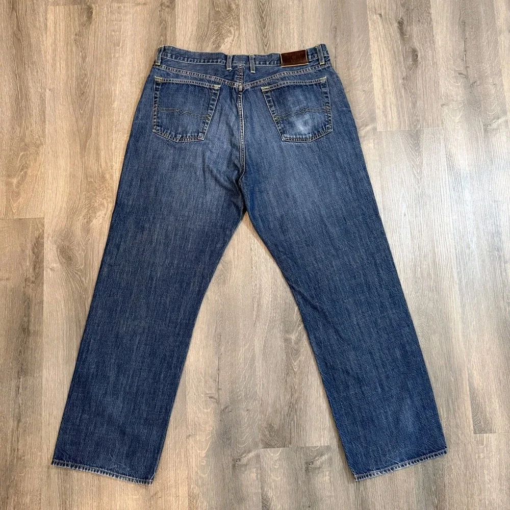 Vintage Y2K Lucky Brand Dungarees Jeans Baggy 38x31 Made In USA Gene Montesano